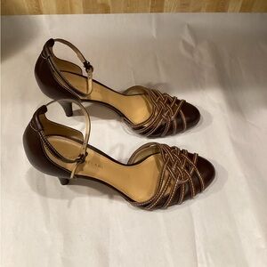 Brown Strappy Heeled Sandals Antonio Melani